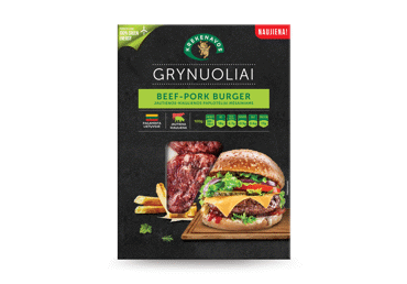 Pork and beef burger patties GRYNUOLIAI, 220 g