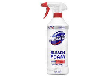 Toilet cleaning foam DOMESTOS POW. BLEACH, 435 ml