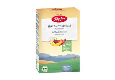 Ekologiška ryžių košė TOPFER su bananais (nuo 4 mėn.), 175 g
