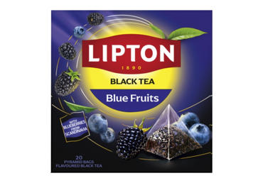 Juodoji arbata LIPTON BLUE FRUITS, 34 g