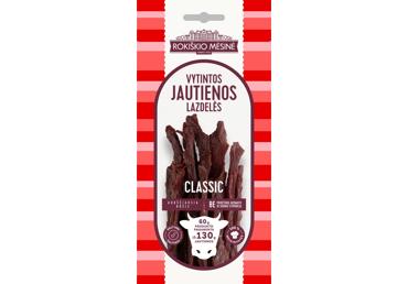 Vytintos ROKIŠKIO MĖSINĖS jautienos lazdelės CLASSIC, a. r., 60 g