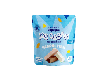 Šaltyje džviovinti ledai NEAPOLITON STAR CANDIES, 16 g