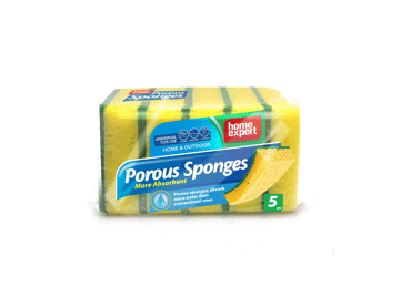 Porėtos kempinės HOME EXPERT, 5 vnt., 5 vnt.