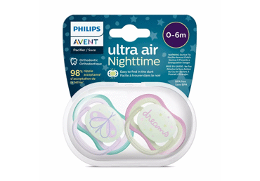 Nakt. čiulptukas mergaitėms PHILIPS AVENT, 0-6 mėn., 2 vnt., 2 vnt.