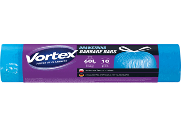 Šiukšlių maišai VORTEX DRAWSTR, 60 l, 10 vnt., 1 vnt.