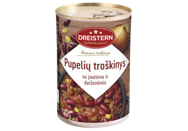 Pupelių troškinys su jautiena ir daržovėmis, 400 g