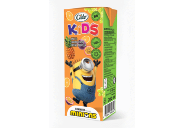 Gaivusis gėrimas CIDO ZOO su įvairių vaisių sultimis, 200 ml