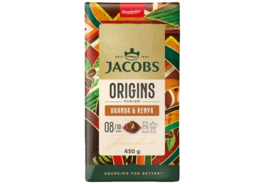 Malta kava JACOBS ORIGINS UGANDA & KENYA, 450 g