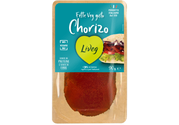 Aštrus veganiškas užkandis iš kviečių SPICY CHORIZO STYLE, 90 g