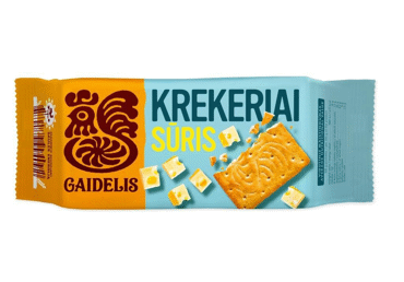 Crackers GAIDELIS, cheese flavor, 72 g