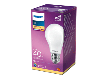 LED lemputė PHILIPS, E27, 40 W, 470 lm, 1 vnt.