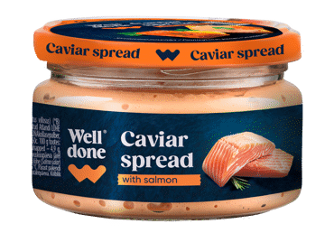 Ikrų užtepėlė su lašiša WELL DONE, 160 g