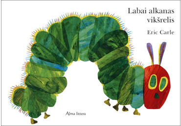 Knyga  E.Carle Labai alkanas vikšrelis