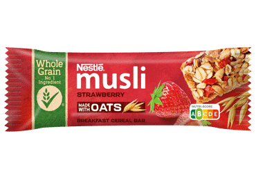 Bar NESTLE MUSLI with strawberries, 35 g