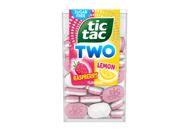 TIC TAC TWO mints, raspberry and lemon flavor, 38.5 g