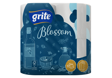Popieriniai rankšluosčiai GRITE BLOSSOM, 2 vnt., 2 vnt.