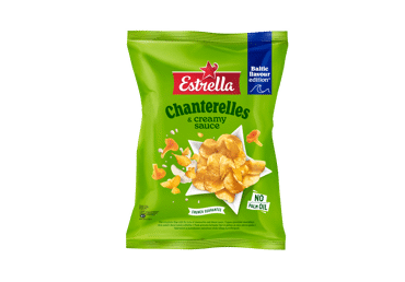 Bulvių traškučiai ESTRELLA, voveraičių ir sūrio skonio, 170 g