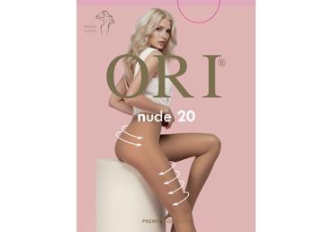 Moteriškos pėdkelnės ORI NUDE 20 den, 2 dydis, neutro