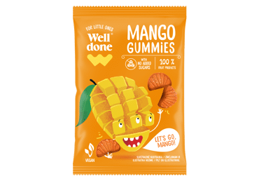 Gummy candies WELL DONE, mango flavor, 35 g