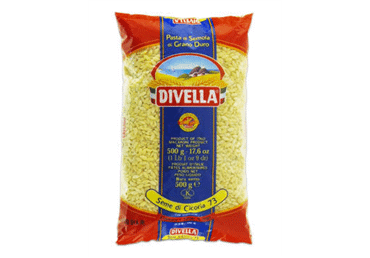 Smulkūs makaronai DIVELLA SEME DI CICORIA Nr. 73 (kruopytės), 500 g