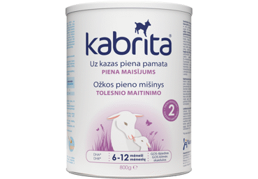 Ožkų pieno mišinys KABRITA 2, nuo 6 mėn., 800 g