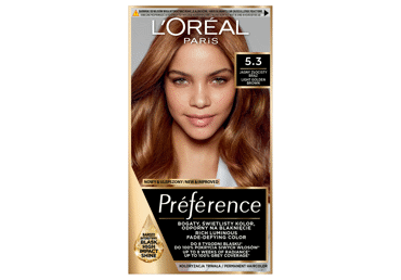 Ilgalaikiai plaukų dažai L'Oréal Paris Preference, 5.3 VIRGINIA