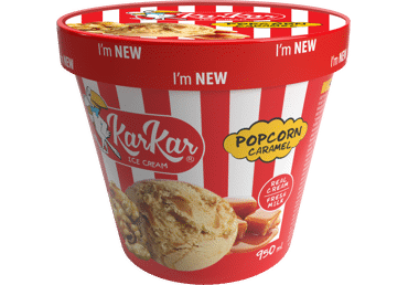 Edible ice cream KAR KAR, popcorn flavor, 550 g