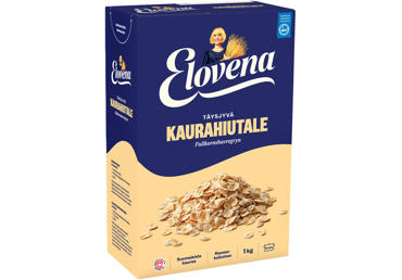 Pilno grūdo avižų dribsniai ELOVENA, 1 kg
