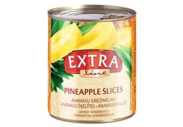 Ananasų griežinėliai sirupe EXTRA LINE, 565 g