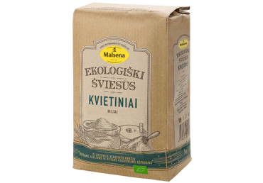 Ekologiški šviesūs kvietiniai miltai MALSENA, 1 kg