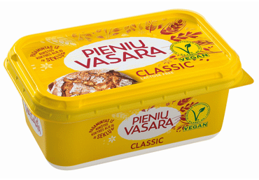 Pusriebis margarinas PIENIŲ VASARA, 40 % rieb., 400 g