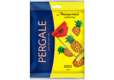 ANANASINIAI vafliniai saldainiai PERGALĖ, 130 g