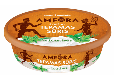 Fresh spreadable cheese AMFORA with herbs, 23% fat, 180 g