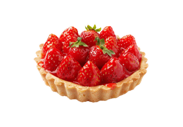 Tartaletė su maskarponės kremu ir braškėmis, 85 g
