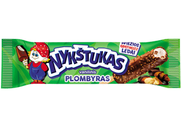 Glaistytas vanilinis plombyras NYKŠTUKAS su migdolais, 63 g