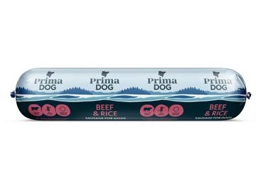 Jautienos dešra PRIMADOG su ryžiais, 800 g