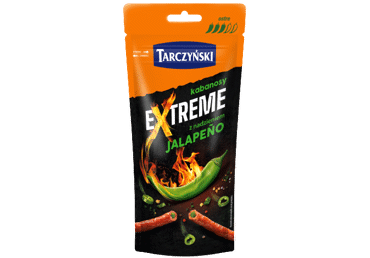 Karštai rūkytos dešrelės KABANOSI EXTREME JALAPENO, II r., 95 g