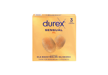 Prezervatyvai DUREX SENSUALl XL, 3 vnt.