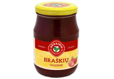 Braškių uogienė KĖDAINIŲ KONSERVAI, 430 g