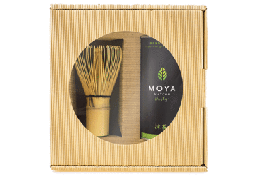 Organic matcha set MOYA DAILY with whisk, 240 g