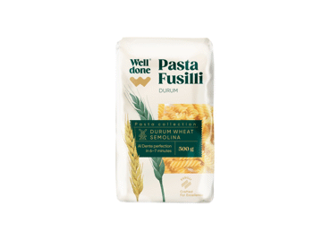Pasta (spirals) WELL DONE, 500 g