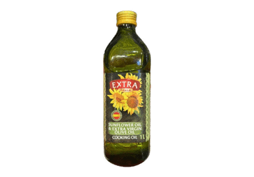 Saulėgražų ir alyvuogių aliejus kepimui EXTRA LINE, 1 l