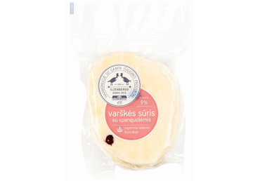 Desertinis varškės sūris su spanguolėmis, 9 % rieb., 400 g