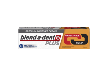 Fiksuojamasis dantų protezų kremas BLEND A DENT Plus Unbeatable Bite, No Flavor, 40 g