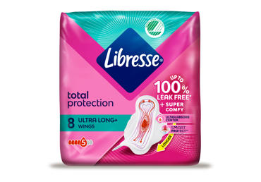 Higieniniai paketai LIBRESSE ULTRA LONG, 8 vnt.