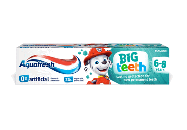 AQUAFRESH dantų pasta Big Teeth ( 6-8m)  50ml