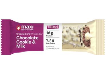 Baltyminis batonėlis MAXI NUTRITION su sausainių gabaliukais, 45 g