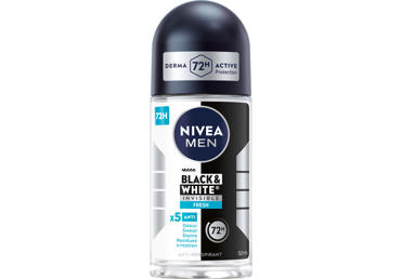 NIVEA BLACK&WHITE FRESH роликовый антиперспирант для мужчин, 50 мл