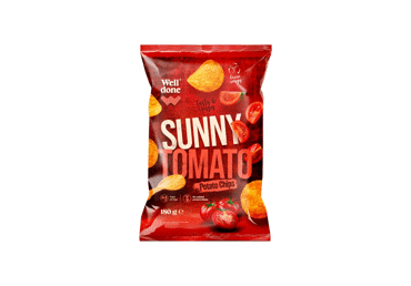 Tomato flavor potato chips Well Done, 180 g
