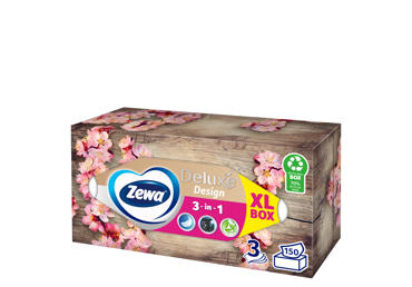 Servetėlės ZEWA DELUXE, 3 sluoksnių, 150 vnt.
